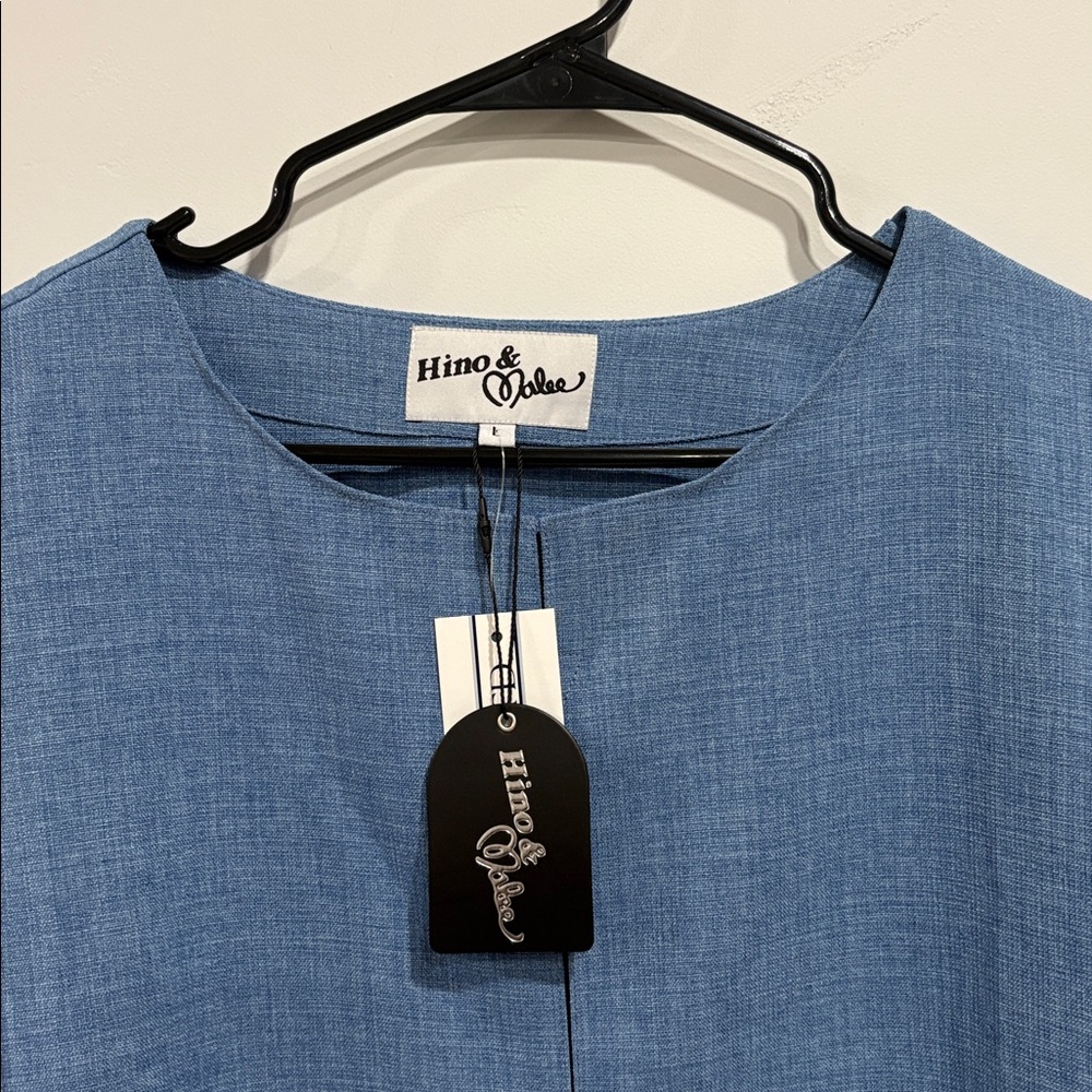 Hino & Malee 24" Double Cuff Layered Blouse - Picture 3 of 5